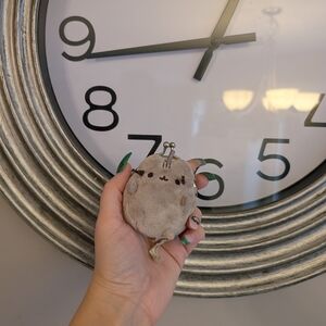 Silver and White Wall Clock